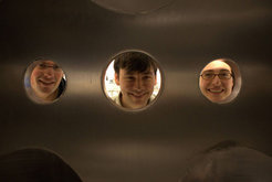 David Schmitz, Alvin Shubert, Melanie Schnell and the big chamber... (March 2011)