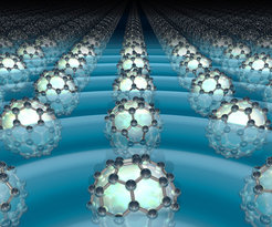 Intense laser flashes remove the electrical resistance of a crystal layer of the alkali fulleride K3C60, a football-like molecule containing 60 carbon atoms. This is observed at temperatures at least as high as minus 170 degrees Celsius.