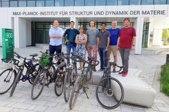 Part of the MPSD peloton in the Max Planck Hamburg team